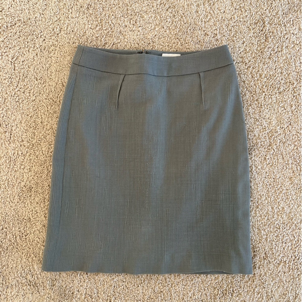 Reiss Green Pencil Skirt Knee-Length Work